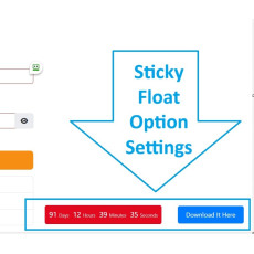 Floating Countdown Timer Module with Custom URL Button